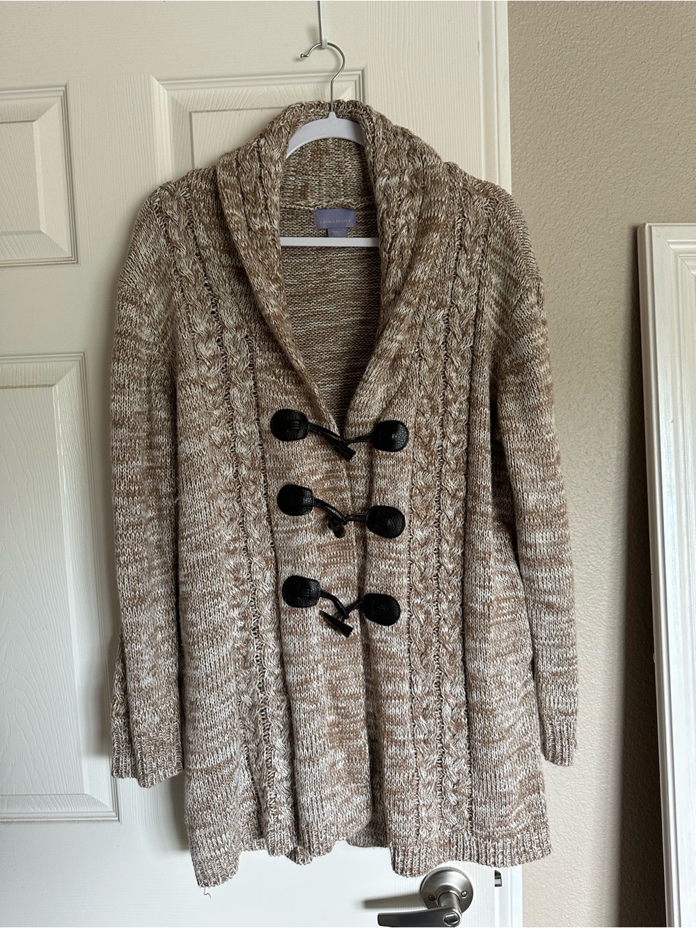 Laura Scott - Taupe & Cream Cardigan